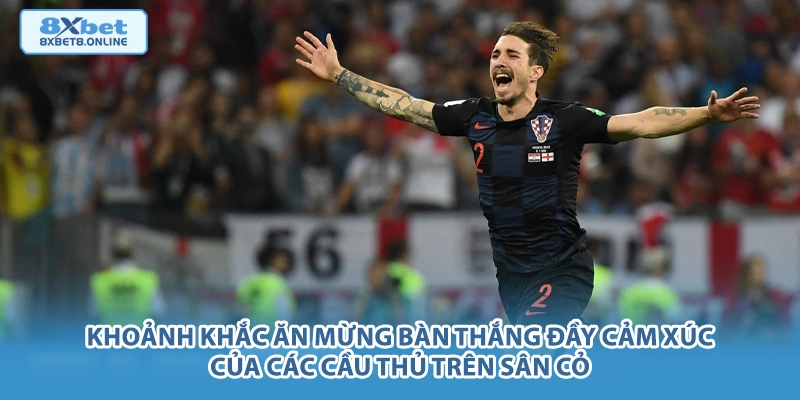 Khoảnh khắc ăn mừng bàn thắng đầy cảm xúc của các cầu thủ trên sân cỏ.